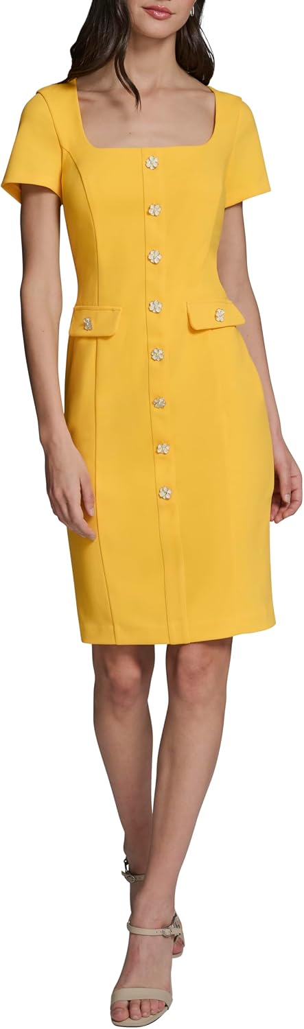 Detalle de Karl Lagerfeld Women's Dress in Scuba Crepe