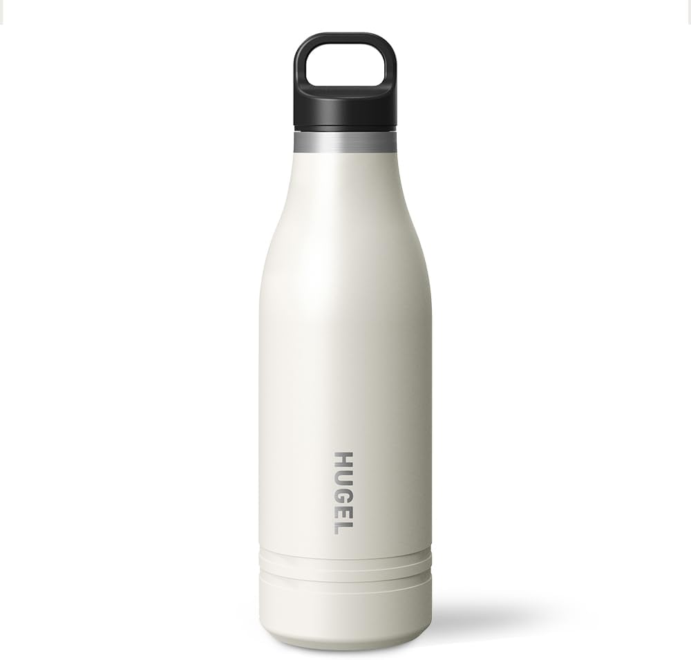 Detalle de アイリスオーヤマ HUGEL 真空断熱マグボトル 750ml・6層構造・アッシュホワイト