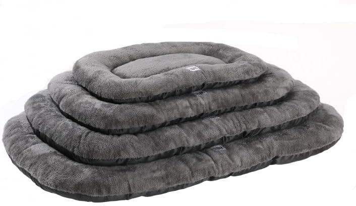 Detalle 2 de Mon ami Luki Coussin ovale Lines anti-dérapant gris pour chien (XL)