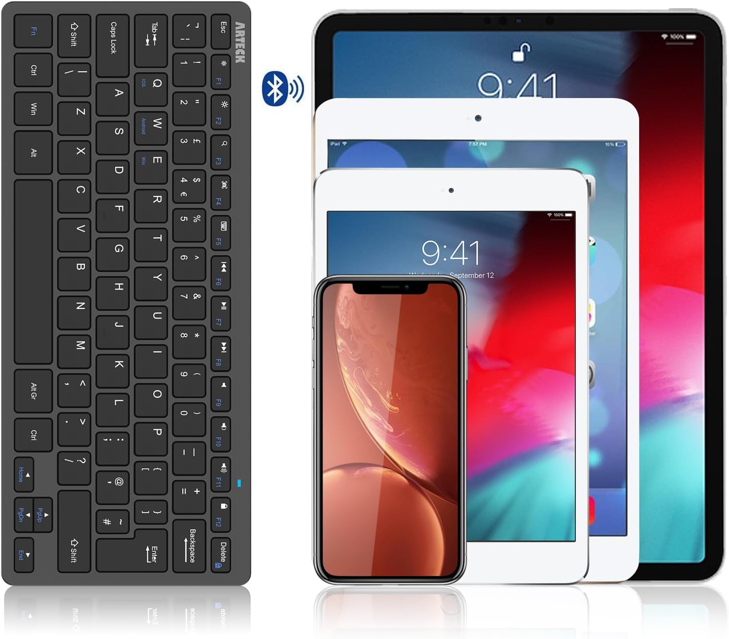 Thumbnail 6 de Arteck Ultra-Slim Bluetooth Keyboard 10.2-inch ⌨