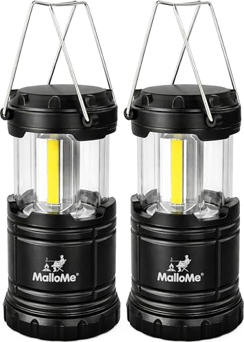 Detalle de MalloMe Camping Lights LED Lantern: 360° COB Brightness in a Pocket-Sized, Battery-Powered Lantern