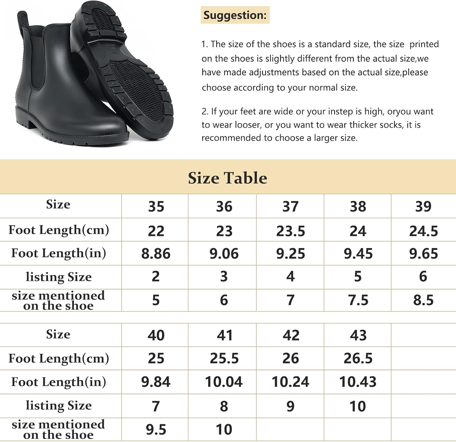 Thumbnail 6 de Geweo Gummistiefel Chelsea – wasserdicht, winddicht und bequem von Größe 35–43