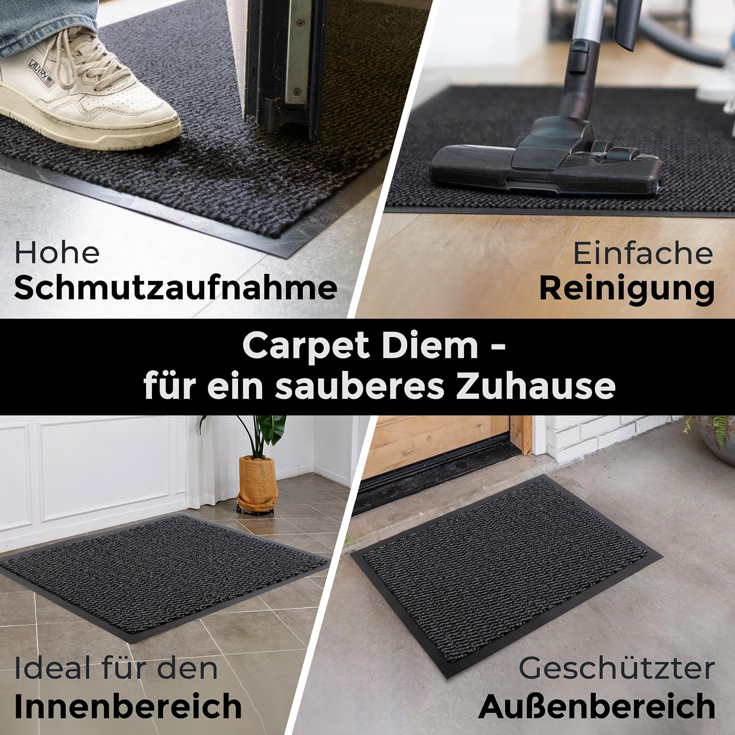 Thumbnail 2 de Carpet Diem Fußmatte Anthrazit-Schwarz 40x60 cm