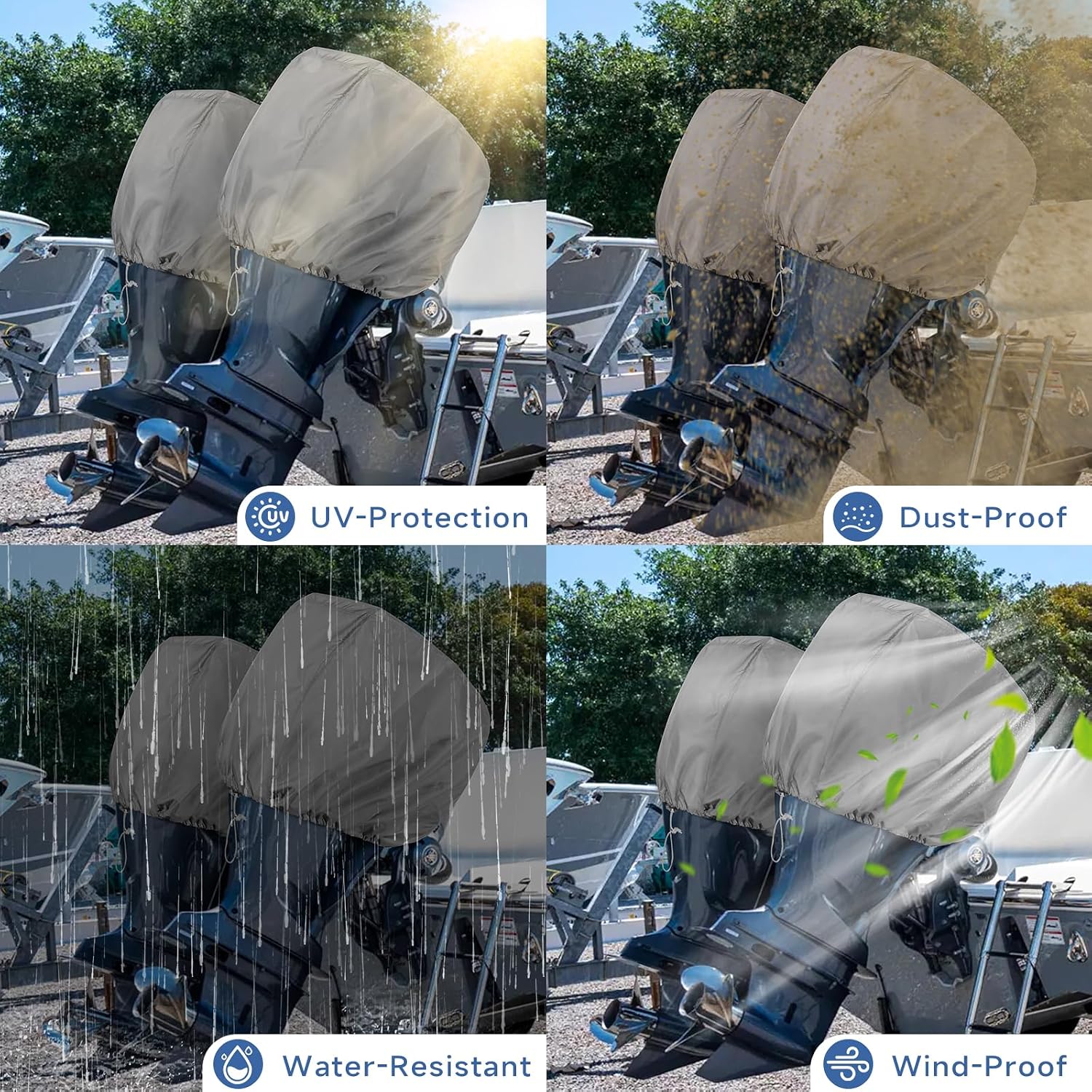 Detalle de VINPATIO Outboard Motor Cover 600D