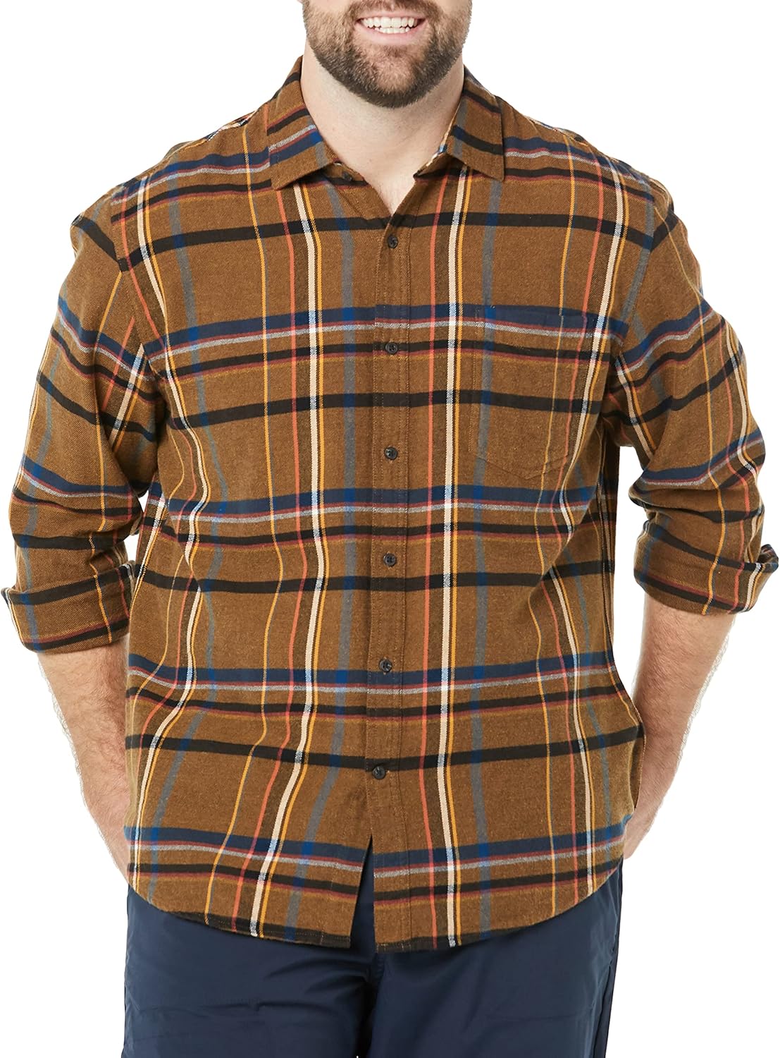 Thumbnail 4 de Amazon Essentials Men's Long-Sleeved Flannel Shirt — Discontinued Colours