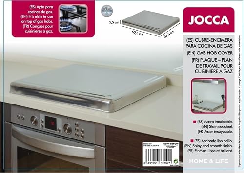 Thumbnail 8 de Jocca Protection Plaque de Cuisson – Couvre-Plaque en Acier Inoxydable 60,5 x 52,5 cm