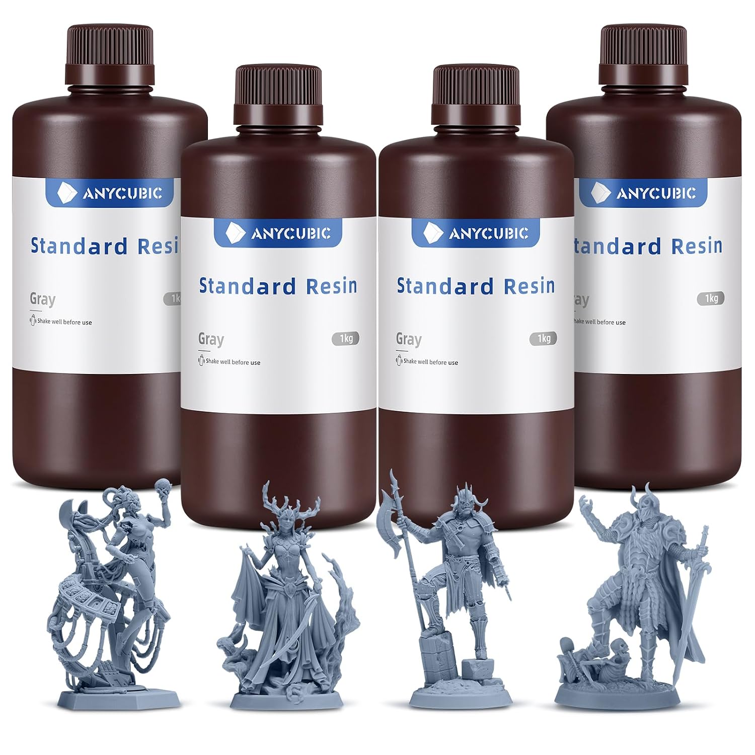 Detalle de ANYCUBIC 405nm SLA Resin Bundle 4kg 🖨