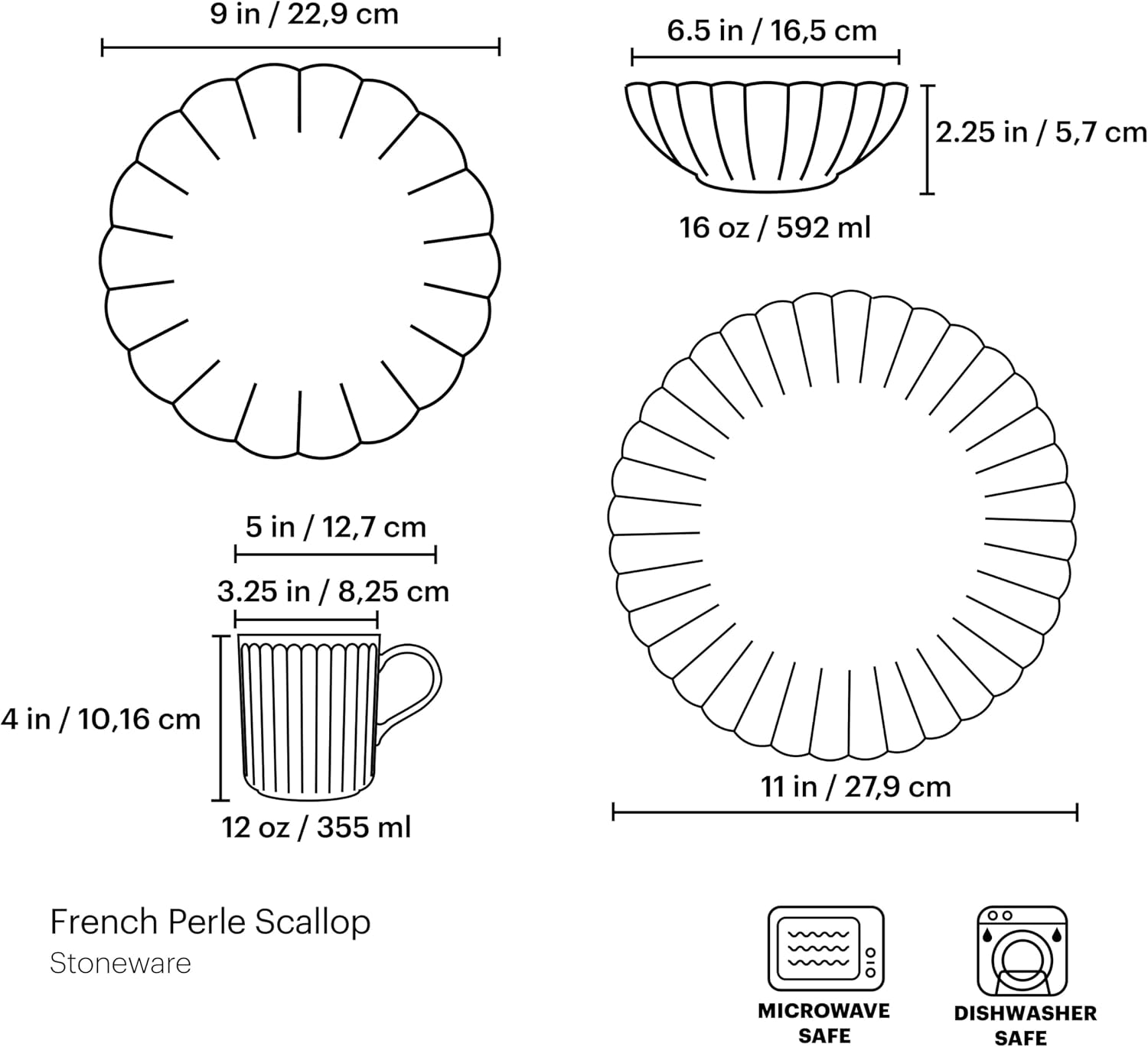 Detalle 2 de Lenox Stoneware Dinnerware Set