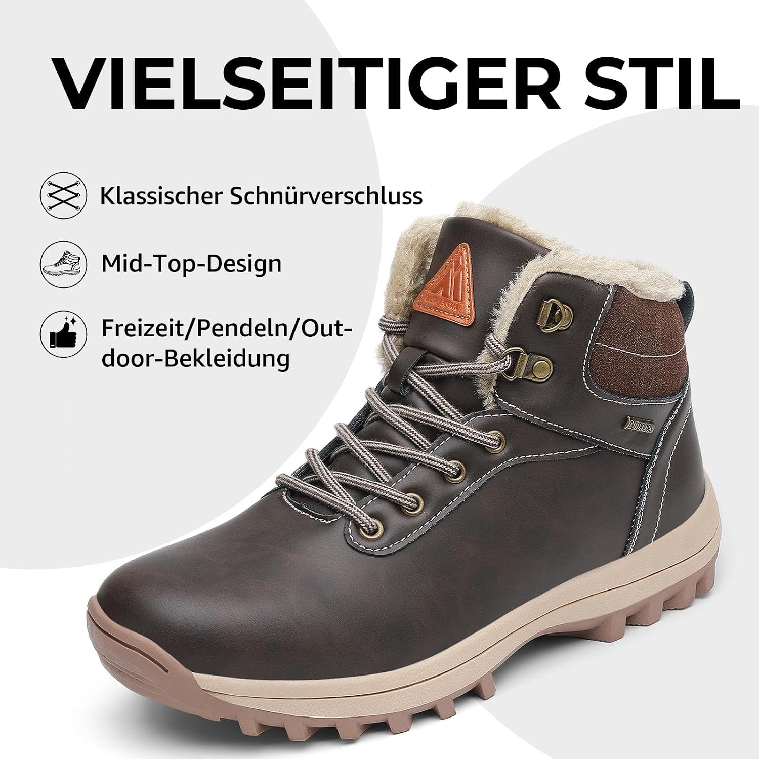 Detalle de Mishansha Unisex Botas Invierno Cálido Impermeables Gr.36-48