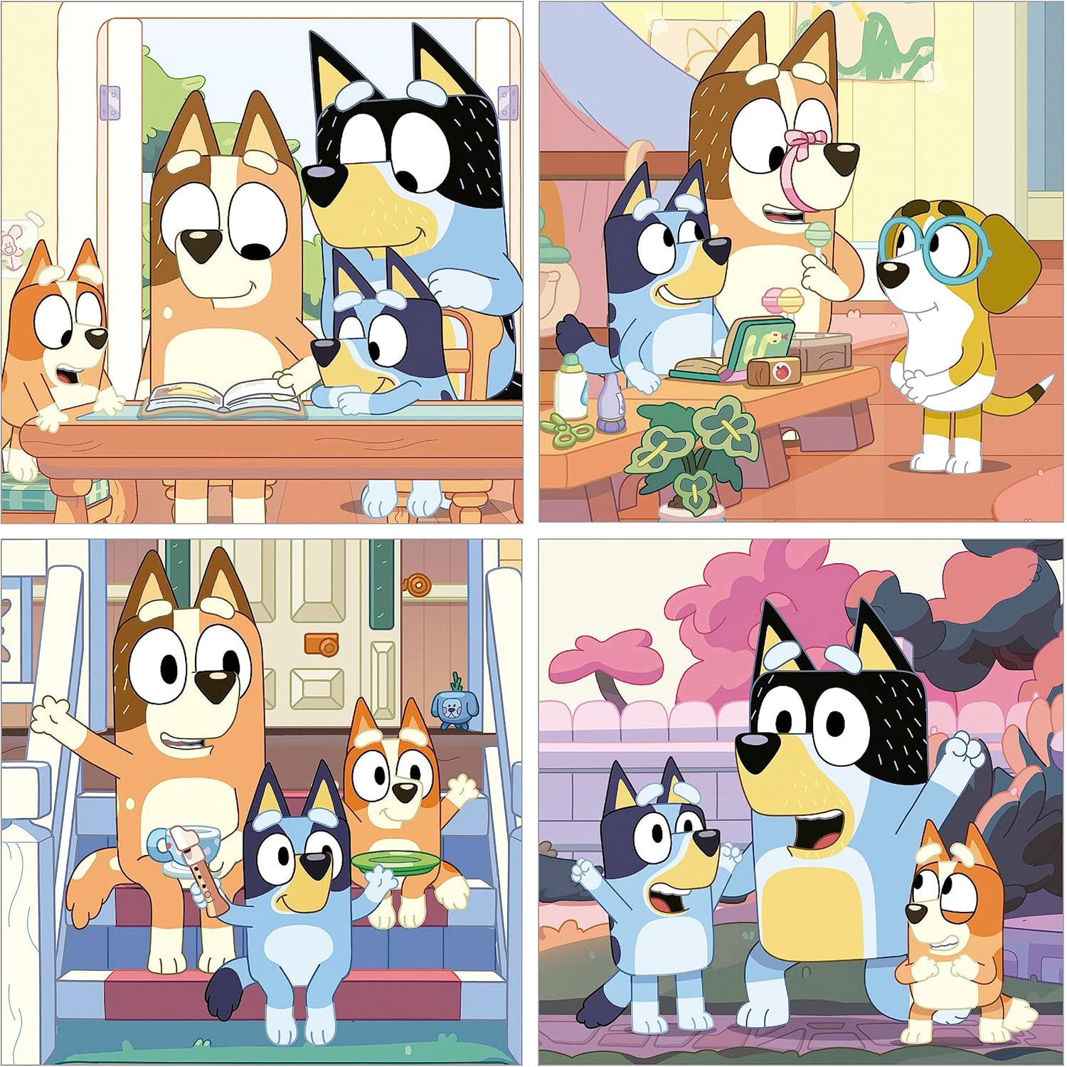 Thumbnail 1 de Educa Bluey – Ensemble de 4 puzzles progressifs (16 à 25 pièces) en valise, dès 3 ans