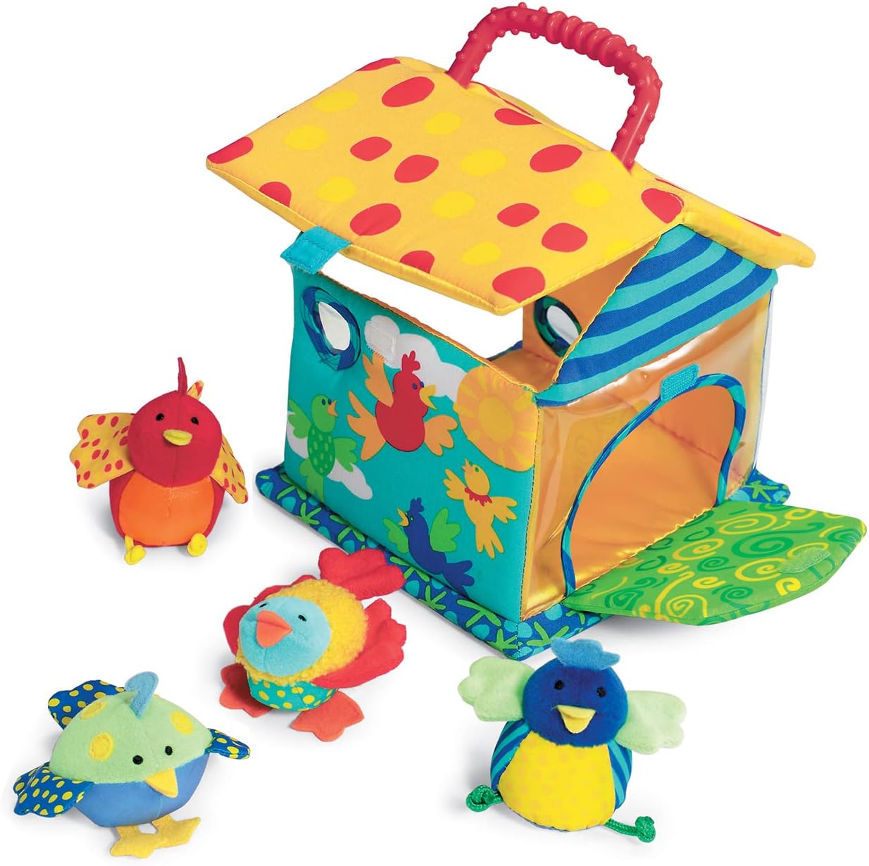 Detalle de Manhattan Toy Put and Peek Birdhouse 7.5" soft toy