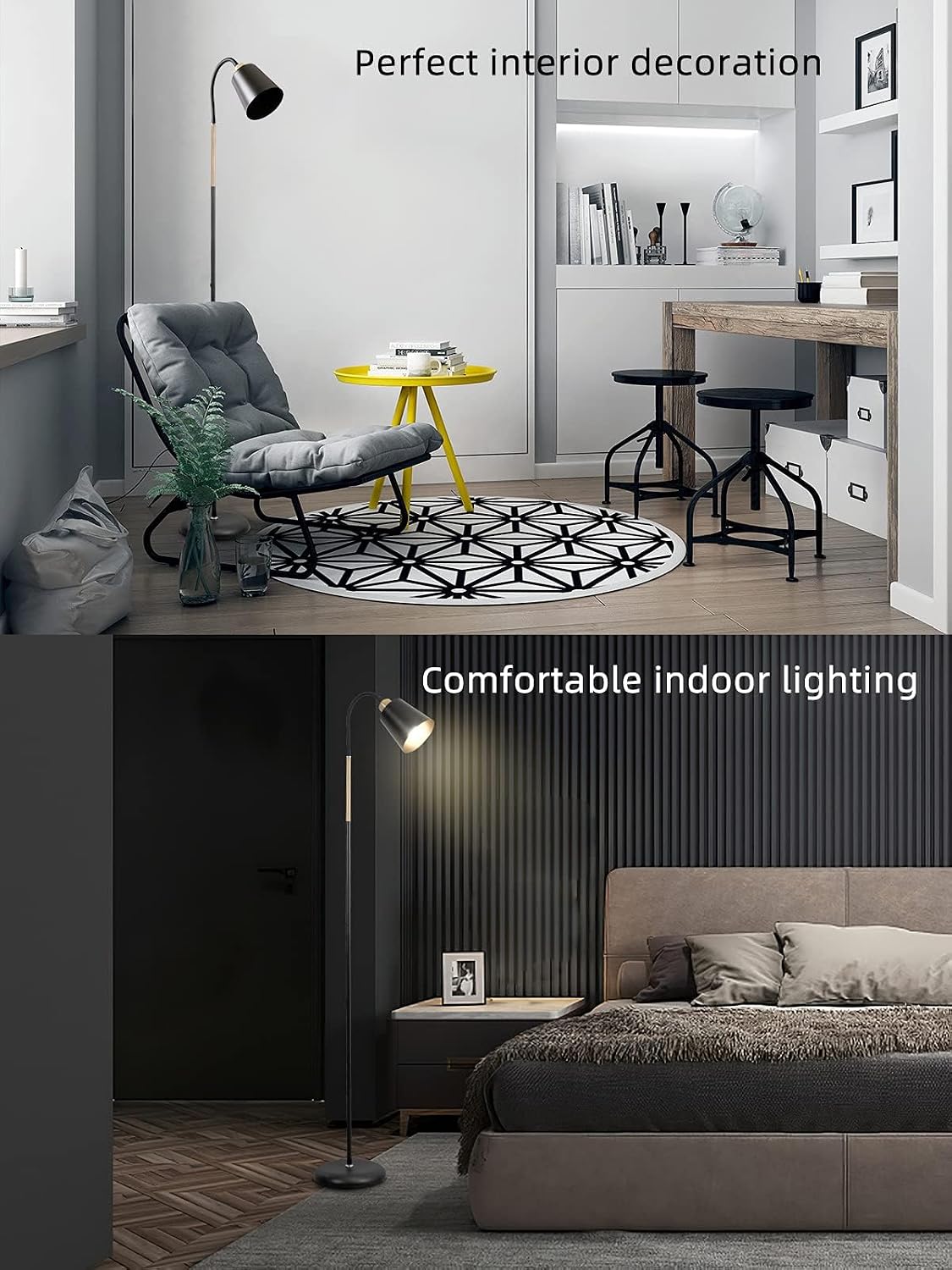 Detalle 2 de ANTENLICHT VILI Stehlampe 159 cm, E27 Leselampe