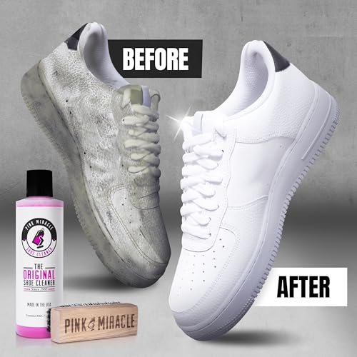 Thumbnail 1 de Pink Miracle Shoe Cleaner Kit Bottle 8 Oz: All‑In‑One Cleaning & Conditioning for Sneakers