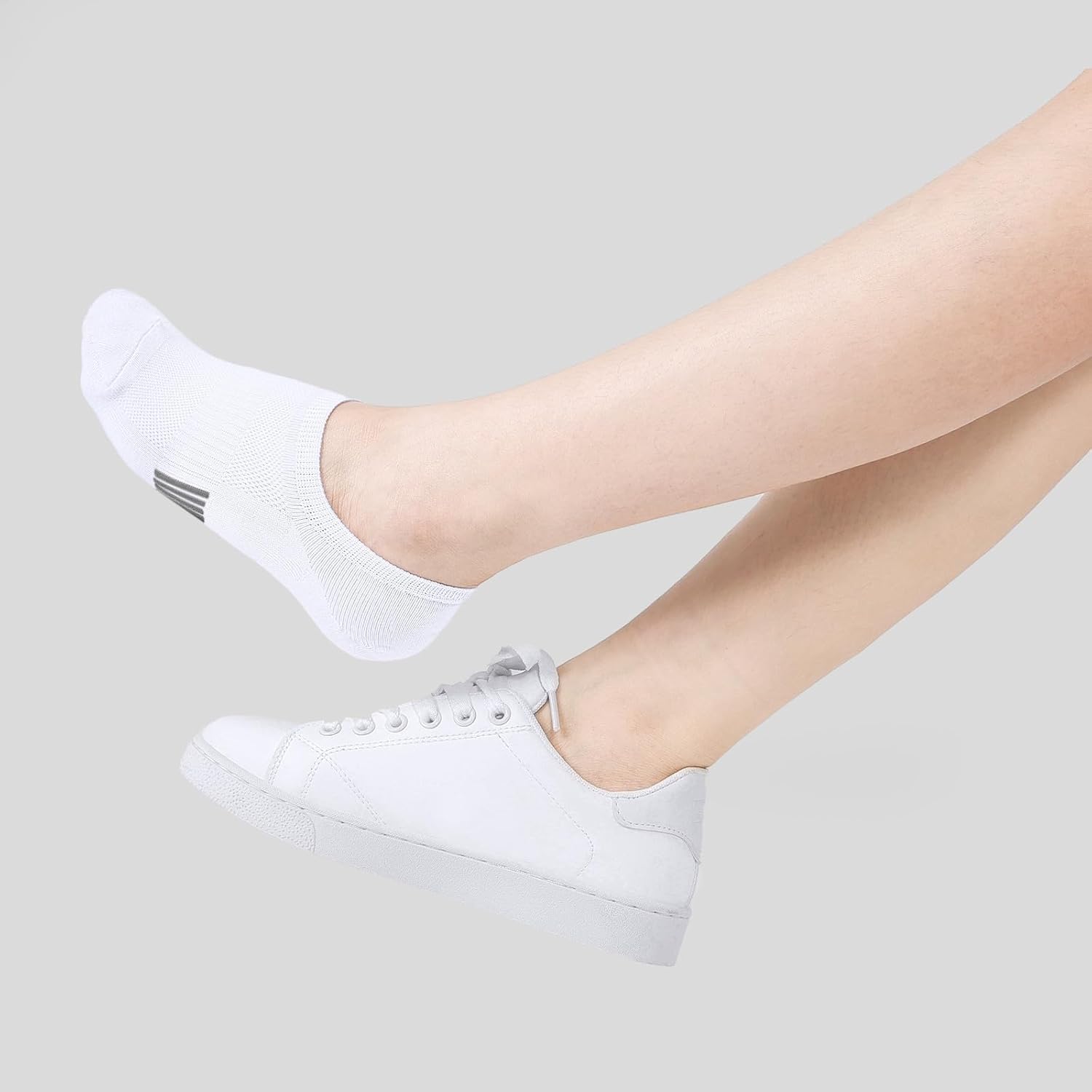 Detalle 2 de BUDERMMY Sneaker Socken Damen 35-38 / 39-42 – Unsichtbare Füßlinge für Sneaker, Laufsocken, Kurze