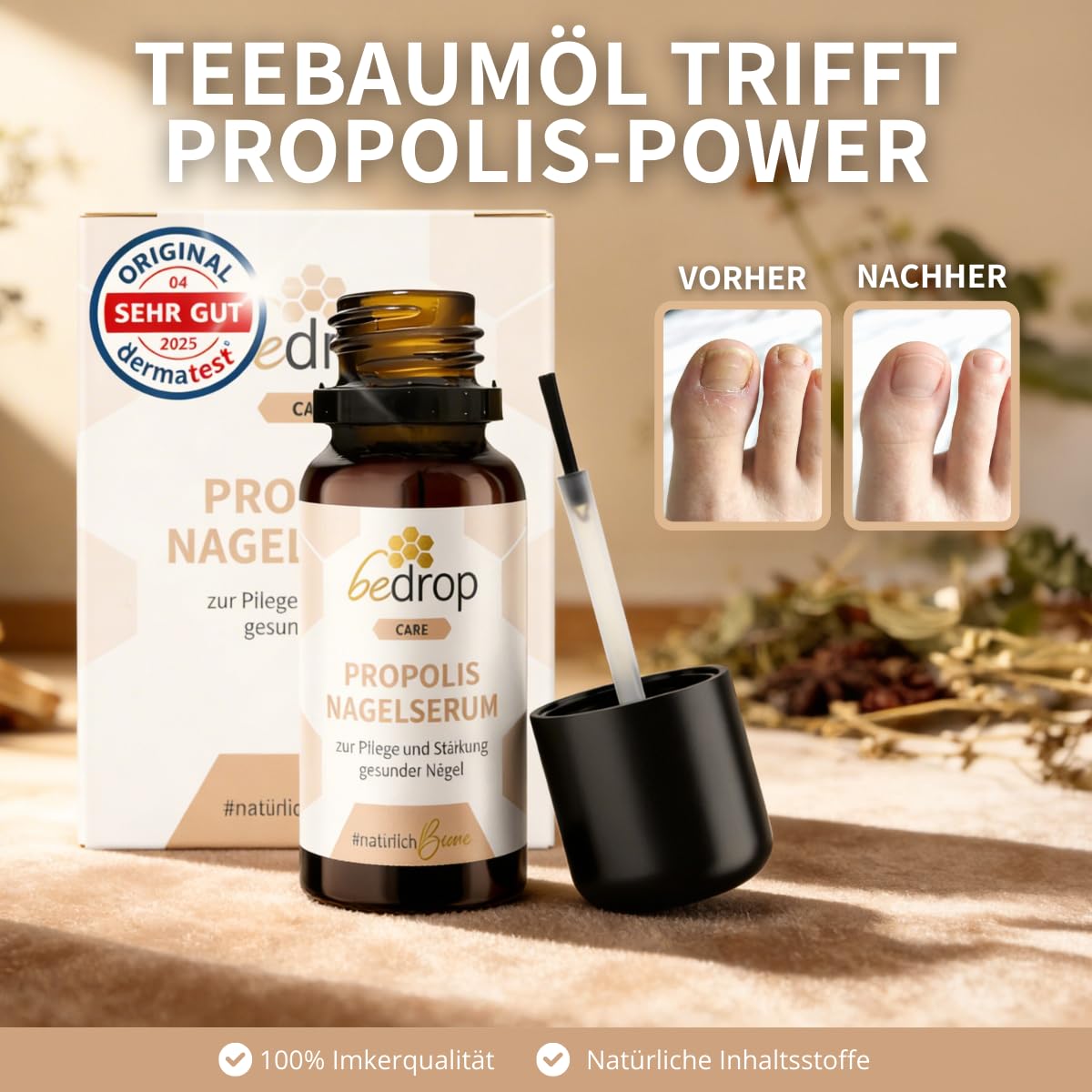 Thumbnail 1 de bedrop Propolis Nagelserum 10 ml Nagelöl zur Pflege 💅