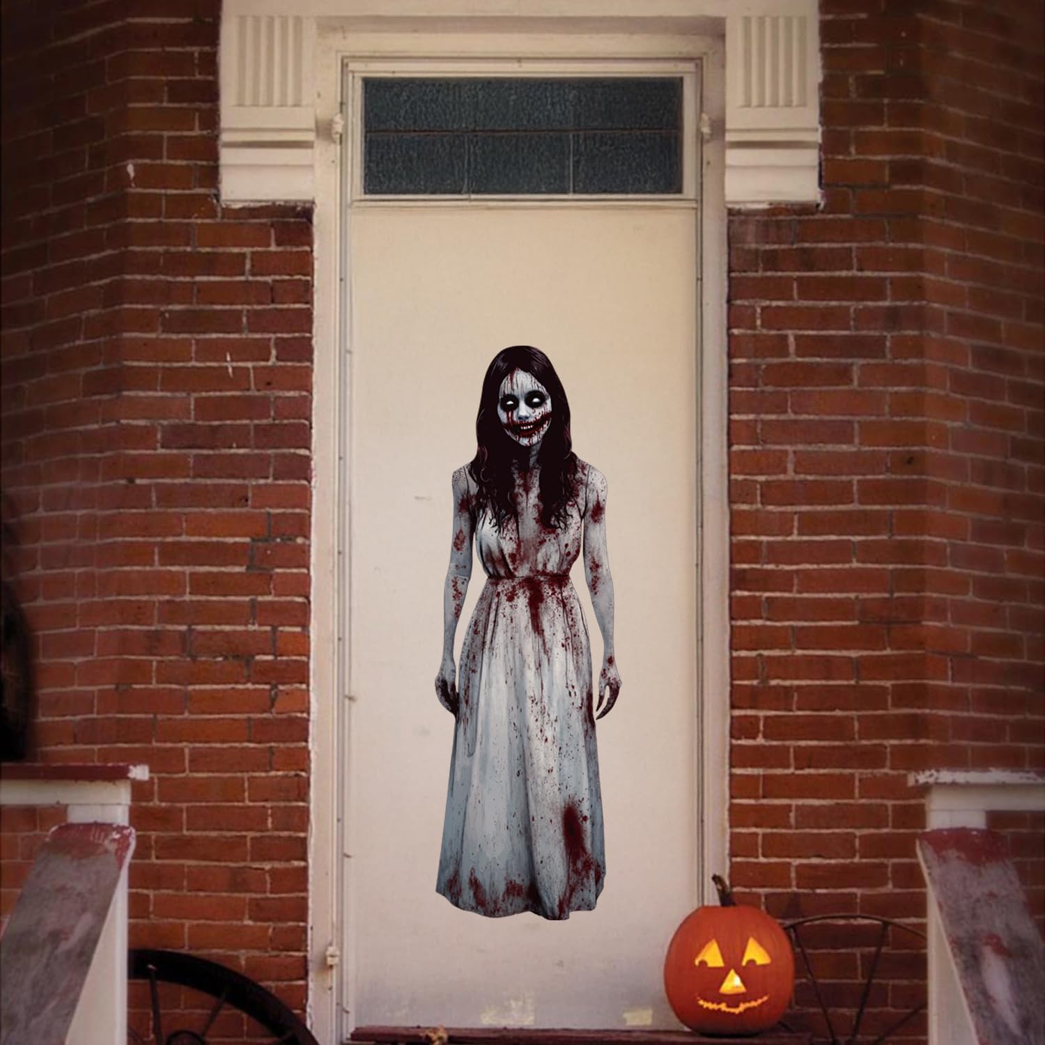Detalle 2 de HLNIUC Halloween wall decal, 39 x 14 in
