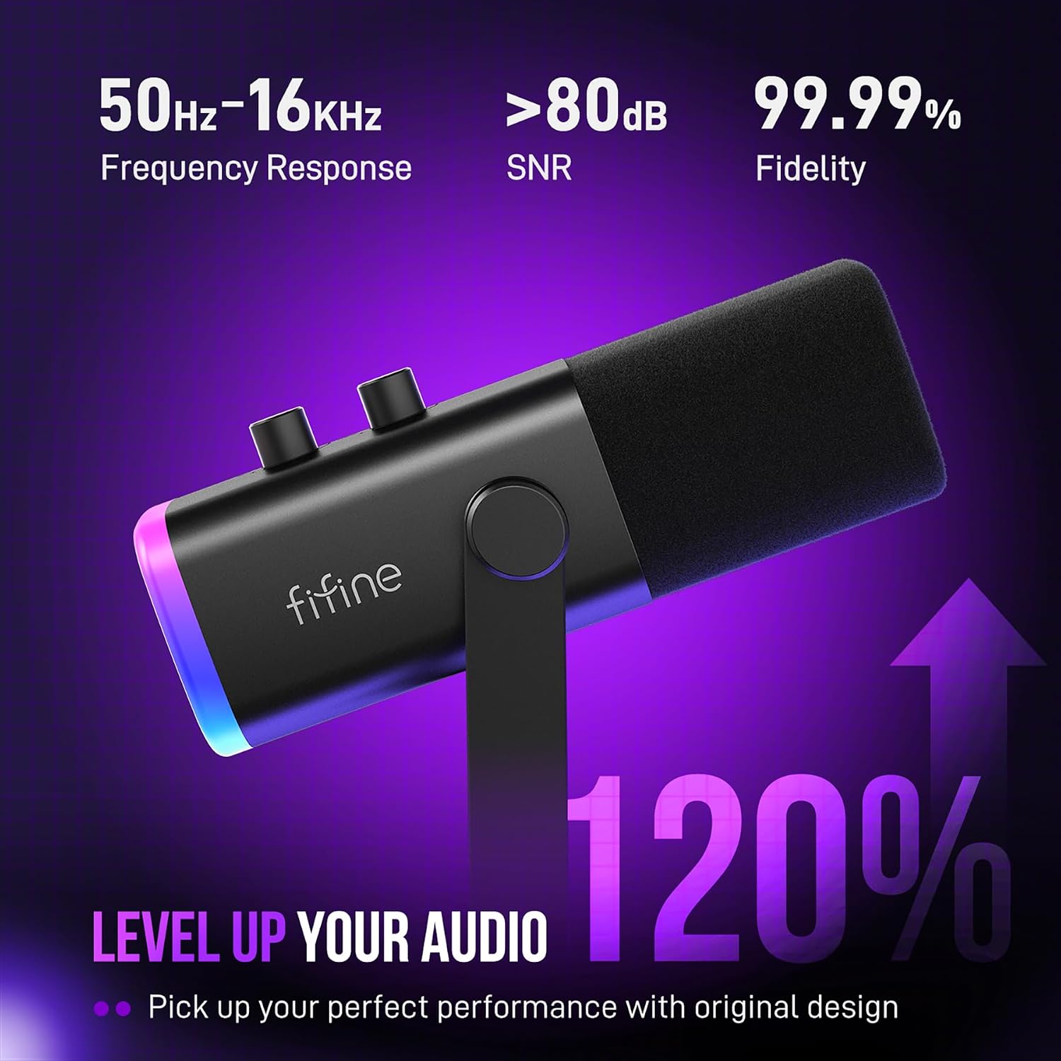 Thumbnail 2 de FIFINE AmpliGame AM8T XLR/USB Gaming Microphone Set (Dynamic PC Microphone)