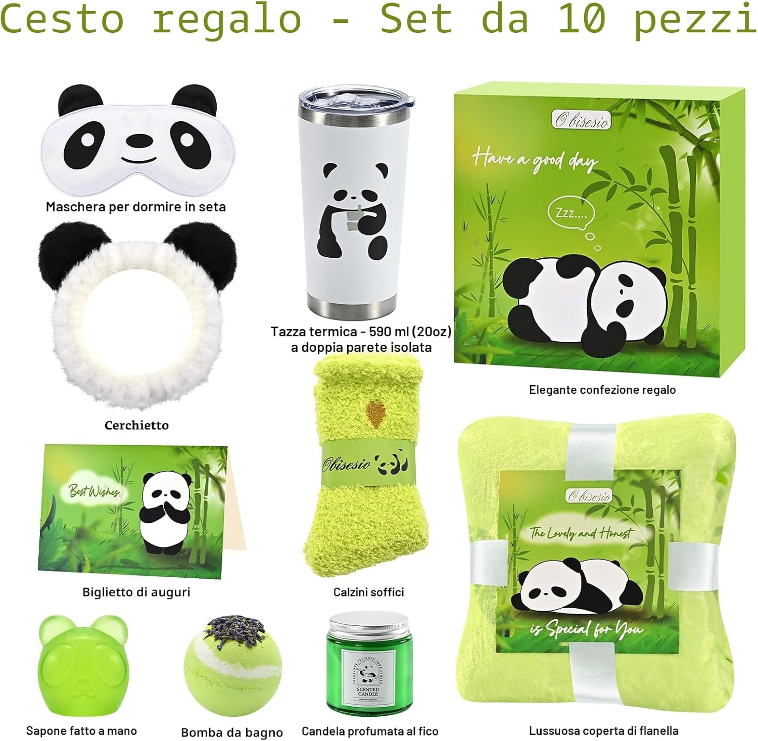 Thumbnail 6 de Set regalo spa Panda 9 pezzi