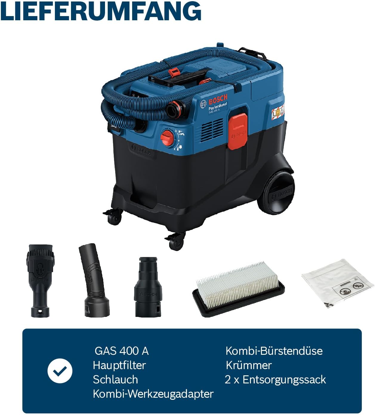 Thumbnail 5 de Bosch GAS 400 A Allessauger 1.200 W