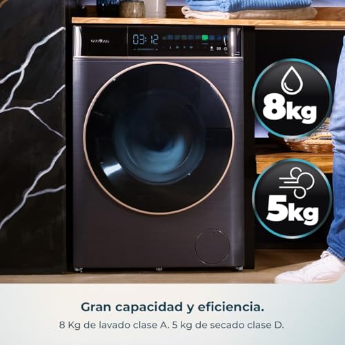 Thumbnail 3 de Cecotec Lavadora Secadora Bolero Wash&Dry 85900 Inverter Titanium A: 8/5 kg, 1400 rpm y 11 programas