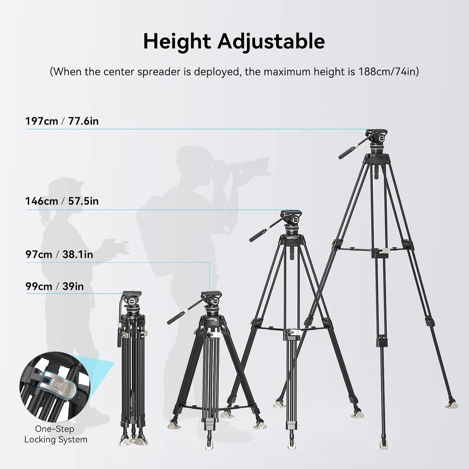 Thumbnail 6 de SMALLRIG 3989 Videostativ 197 cm