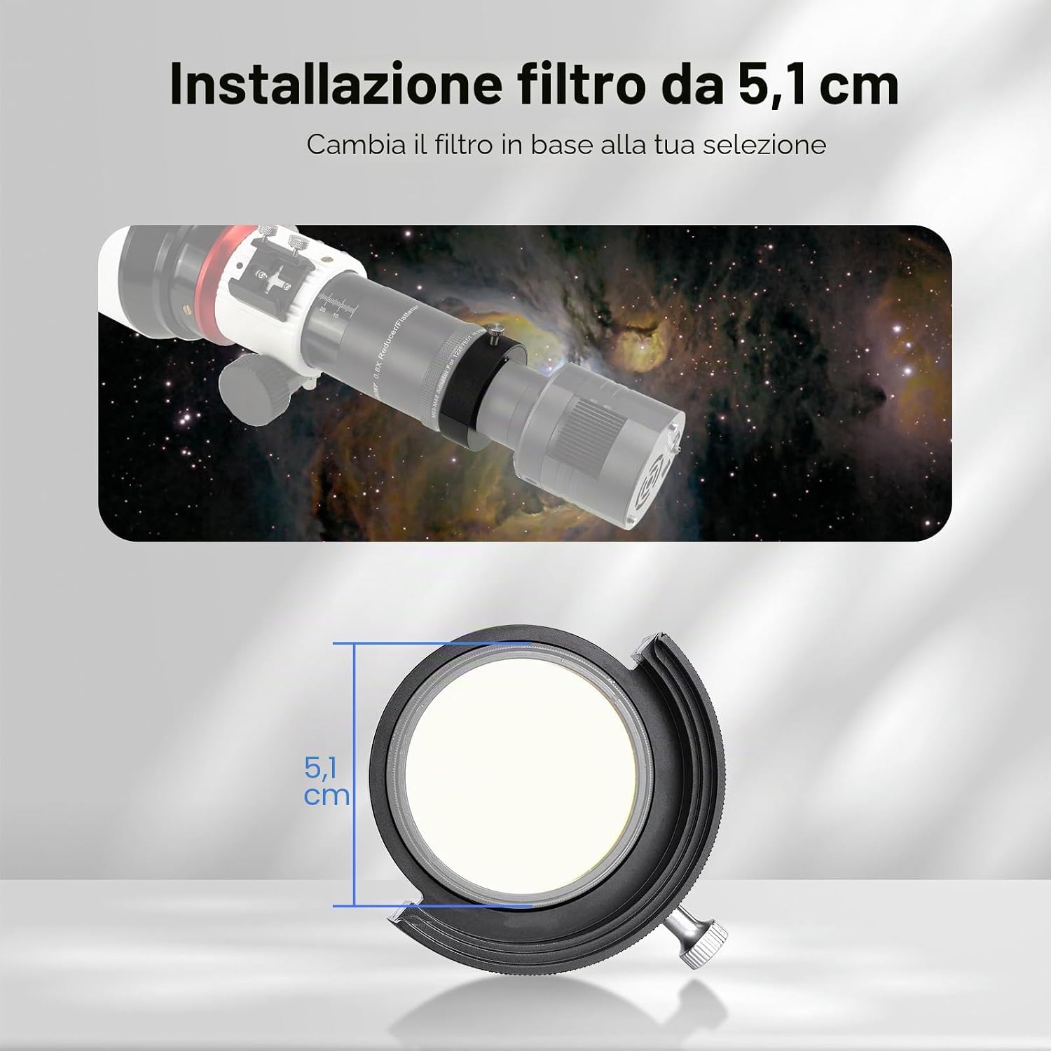 Thumbnail 3 de Svbony SV226: Supporto per Cassetto Portafiltri 2" con attacco M48×0,75
