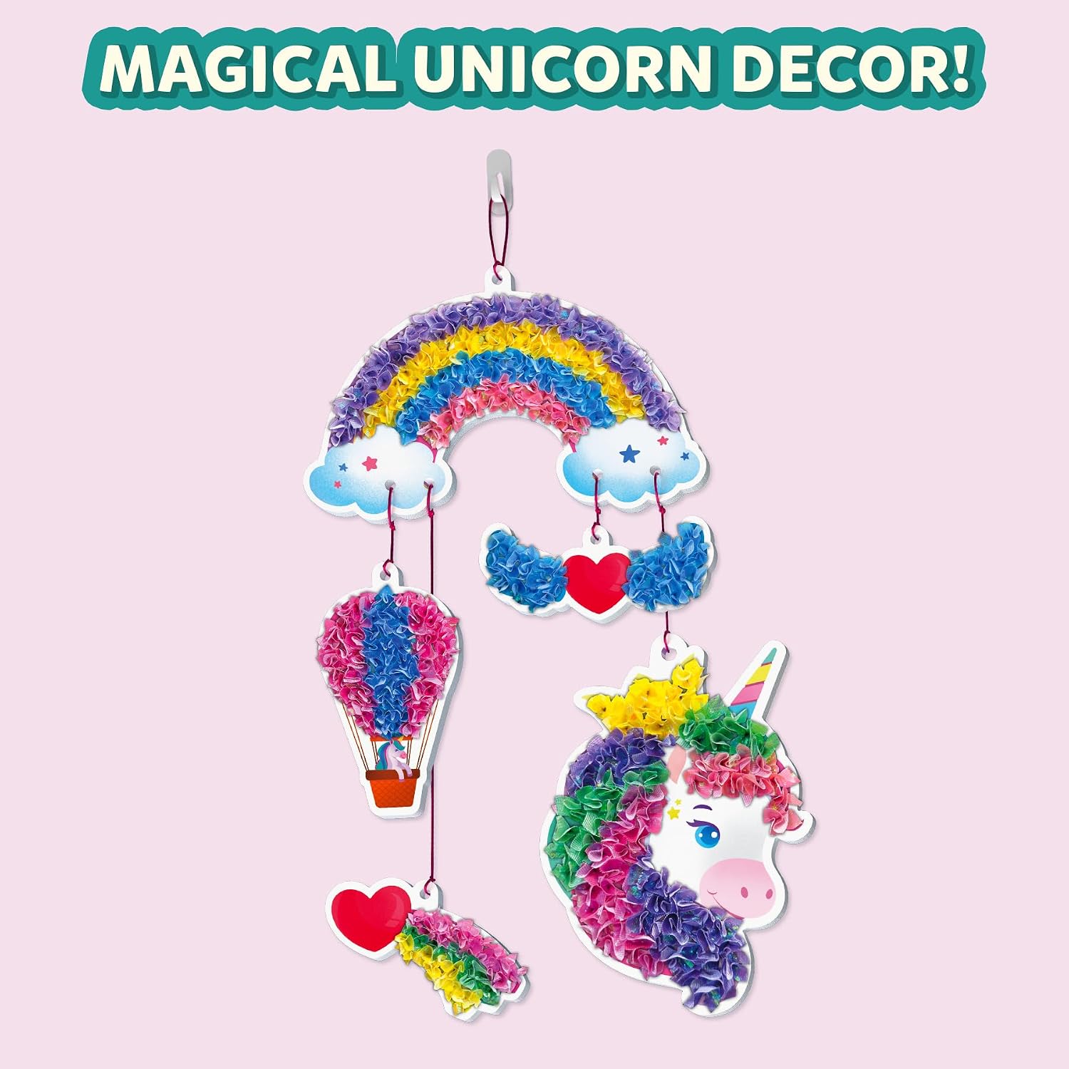 Detalle de Skillmatics Poke-in Art Magical Unicorn Dream Decor DIY sewing craft kit (mess-free) for ages 4–9