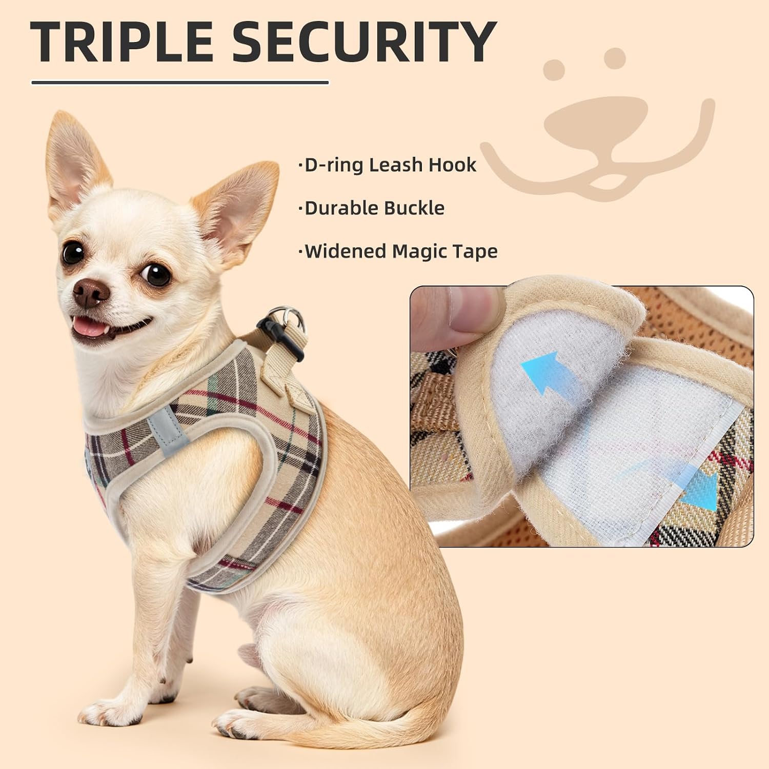 Thumbnail 4 de PUPTECK Dog Harness Set, Size S