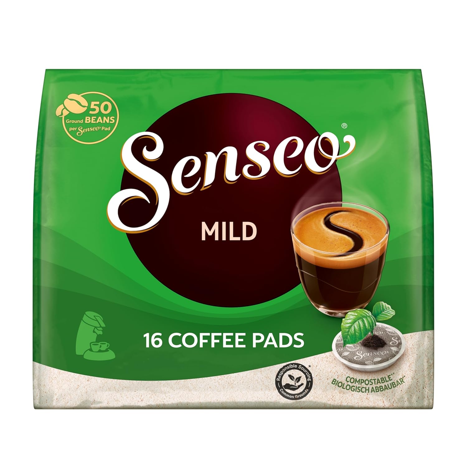 Detalle de Senseo Probierbox 5 Sorten – 66 Kaffeepads zum Probieren (5 x 16 Pads)