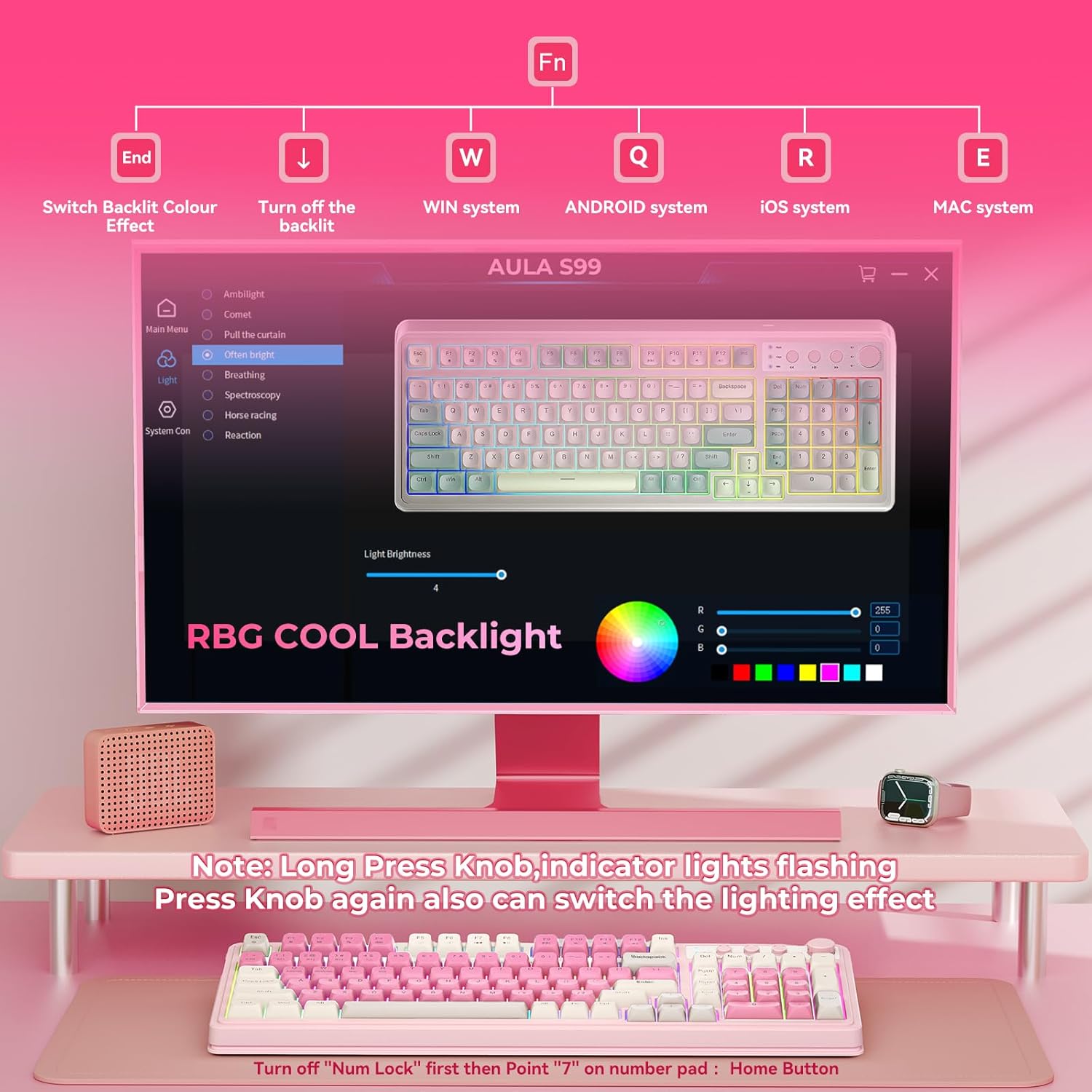 Thumbnail 3 de AULA 99-Key Wireless Gaming Keyboard ⌨