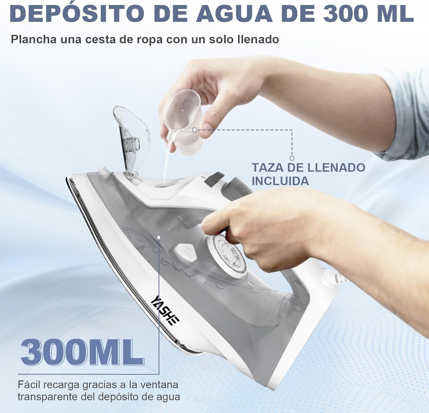 Thumbnail 5 de YASHE Plancha Vapor 2300W