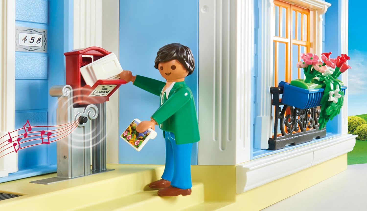 Thumbnail 3 de PLAYMOBIL Mein Großes Puppenhaus 70205 – Mit klingelnder Tür & umfangreichem Zubehör