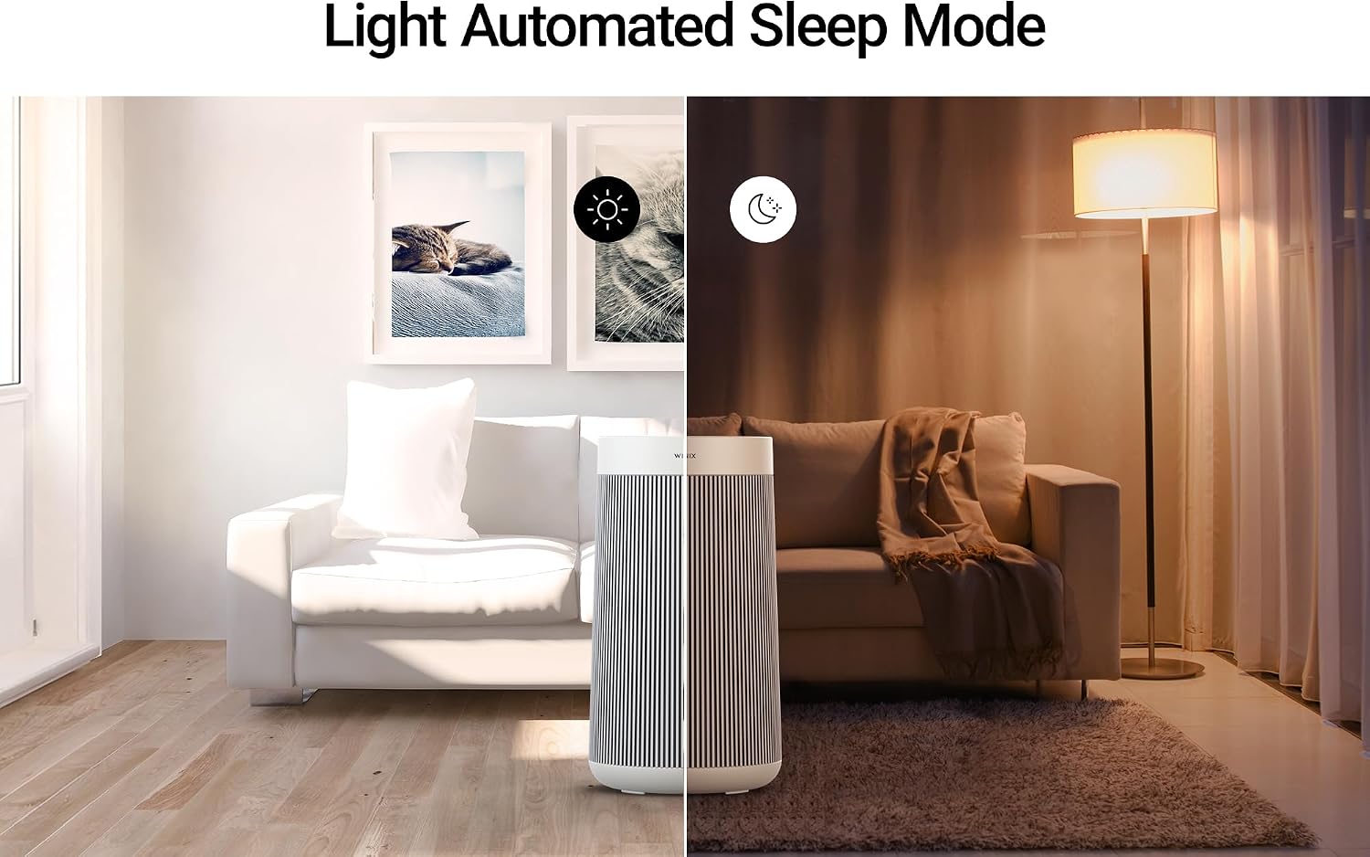 Detalle 2 de WINIX T800 Air Purifier for Bedroom & Living Spaces – 120 m², Alexa & App Integrated