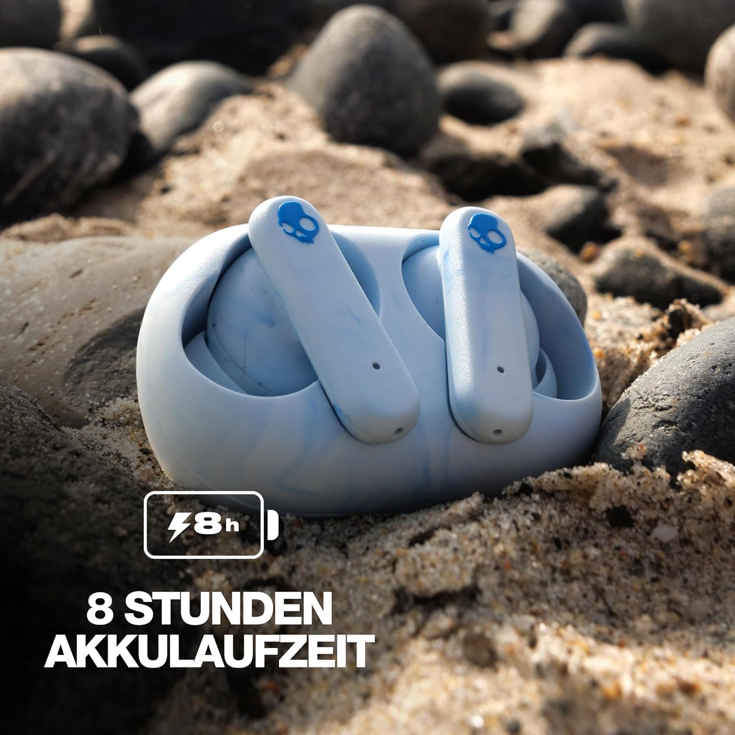 Thumbnail 4 de Skullcandy EcoBuds True-Wireless In-Ear Kopfhörer Glacier – akkuloses Case, 8 Std. Akkulaufzeit