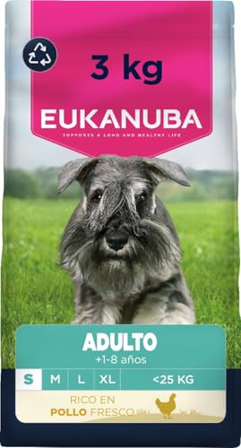 Detalle de Eukanuba Alimento seco para perros pequeños con pollo fresco – 3 kg