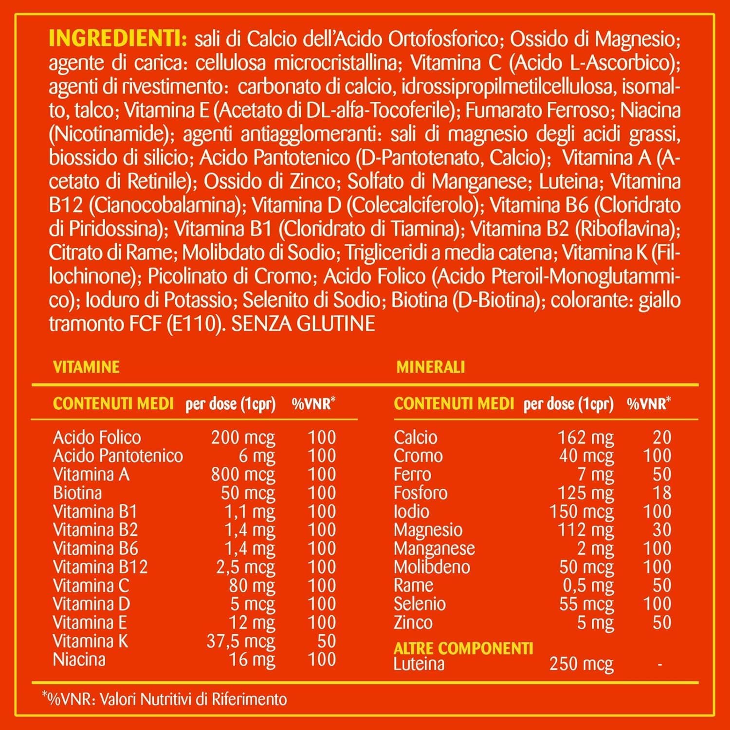 Detalle de Matt Divisione Pharma Integratore Multivitaminico e Multiminerale, 60 Compresse
