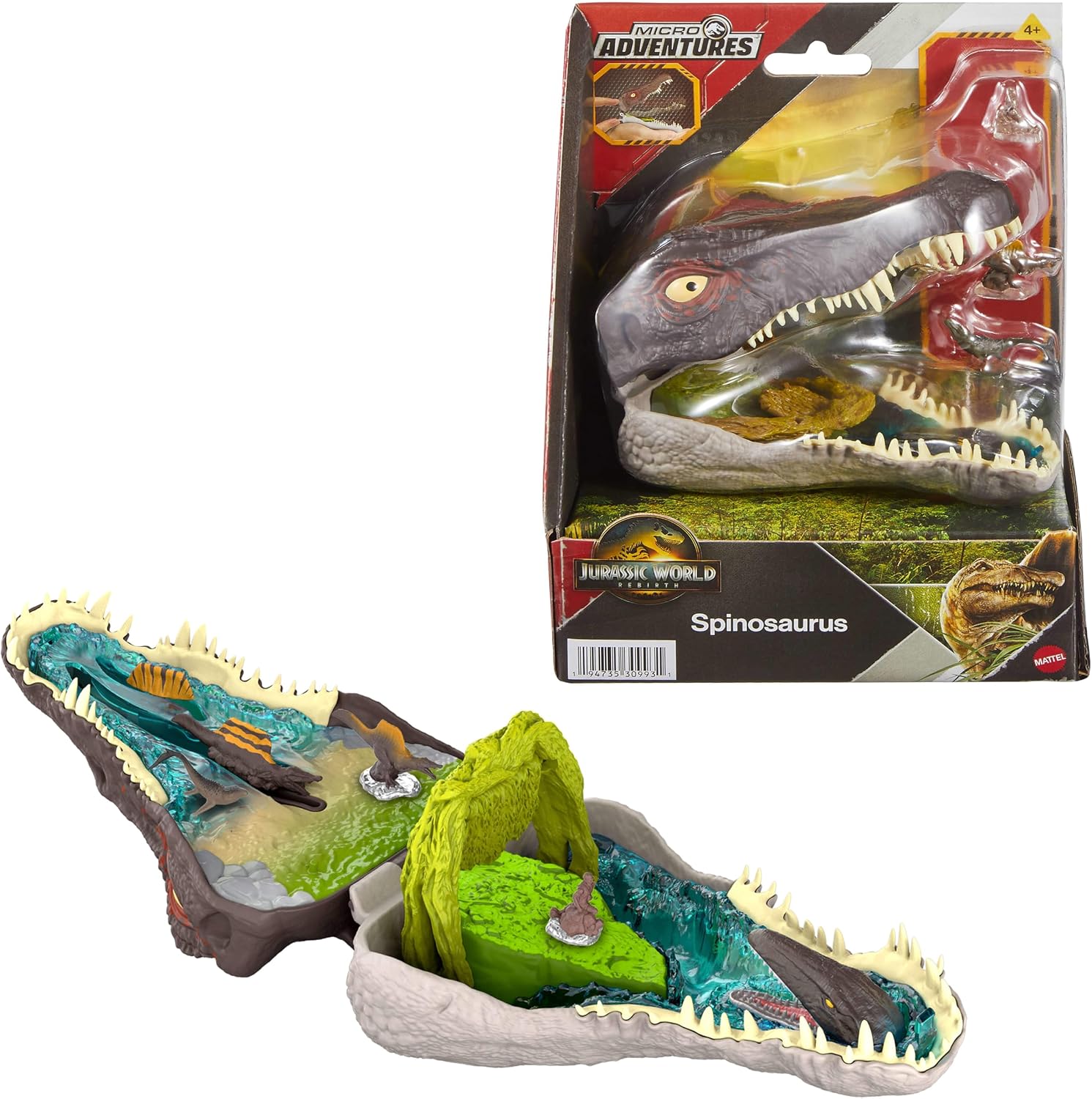 Detalle de Mattel JGB98 Spinosaurus-Spielset 11,5 cm 🦖