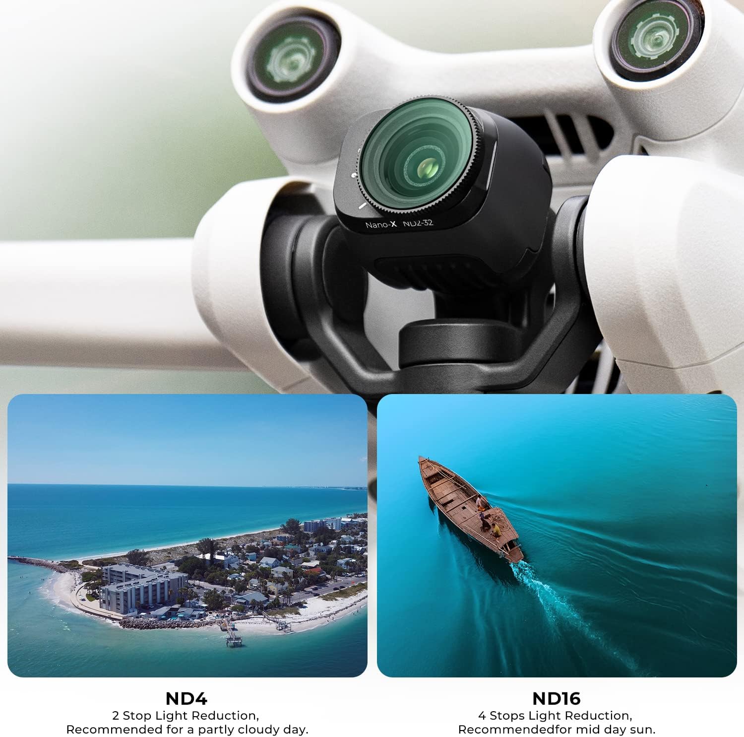 Thumbnail 3 de K&F Concept Variable ND2-ND32 Filter for DJI Mini 3 Pro / Mini 3