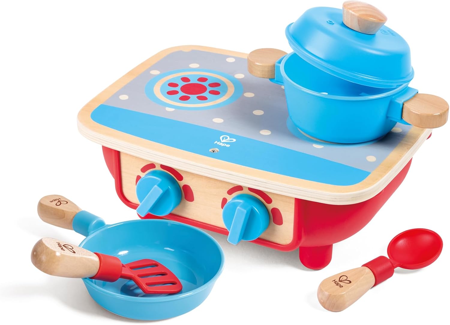 Detalle de Hape Set cucina in legno – Set da gioco completo per piccoli chef