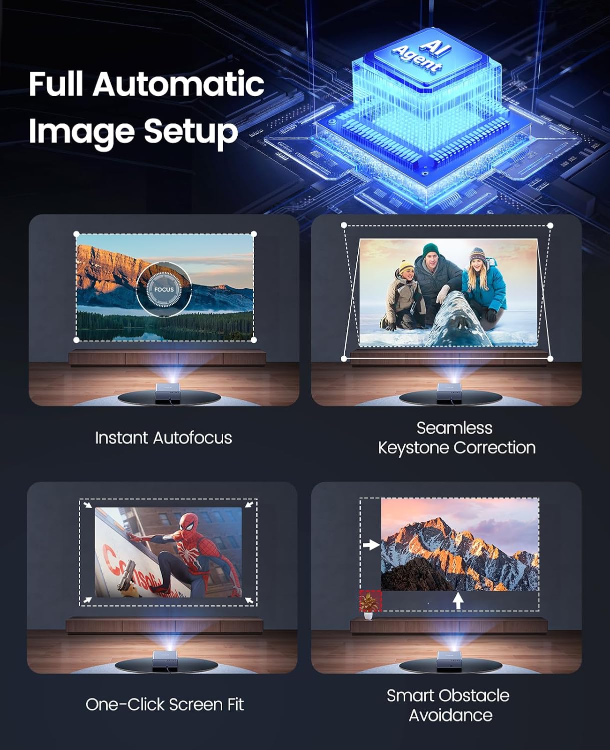 Thumbnail 4 de Smart Projector 4K with Netflix Included: A practical all‑in‑one home cinema