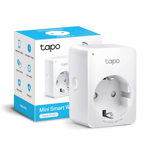 Detalle de Tapo P100 presa smart Wi-Fi 10 A, 2300 W, app e controllo vocale