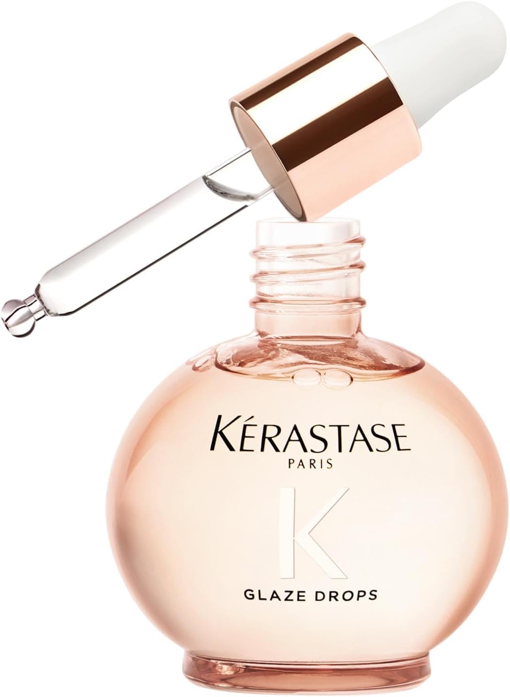 Detalle de Kérastase Gloss Absolu Glaze Drops Olio Leggero Extra Lucentezza per Capelli Crespi con Olio di Rosa Canina, 45 ml