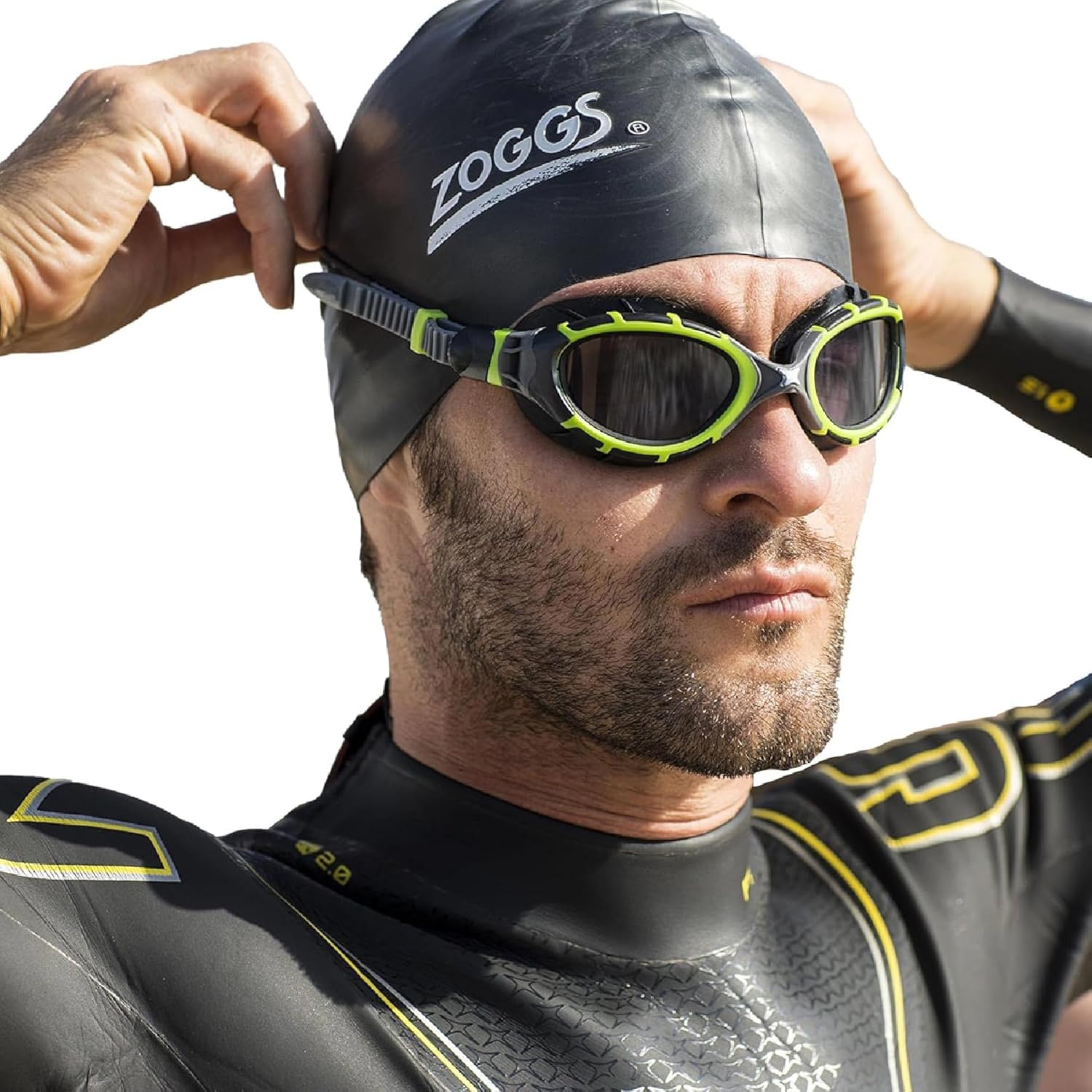 Detalle de Zoggs Easy-fit Silicone Swim Cap – Comfortable, Hydrodynamic, Latex Free