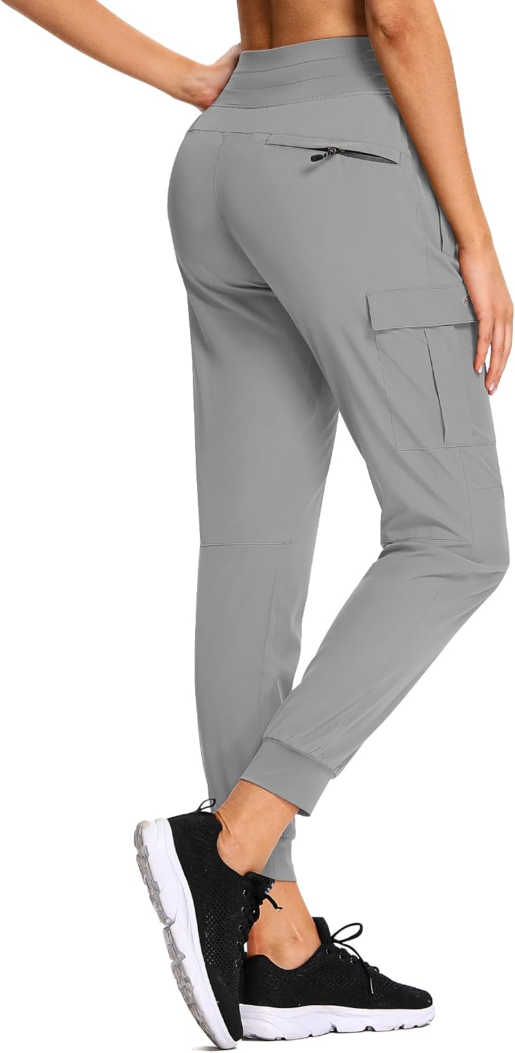 Detalle 2 de RlaGed Women’s Hiking Pants, Lightweight Joggers with UPF 50+ and Zip Pockets