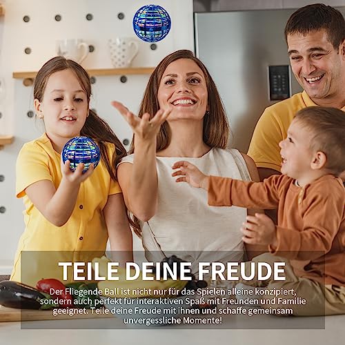 Detalle de Ivtivfu Fliegender Ball Spielzeug (Blau, Verbessert) – LED Hover Orb