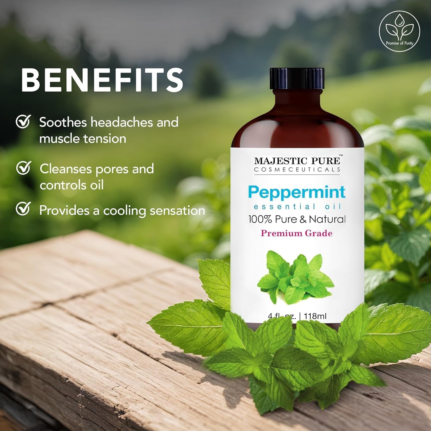 Detalle 2 de Majestic Pure Peppermint Oil 4 oz