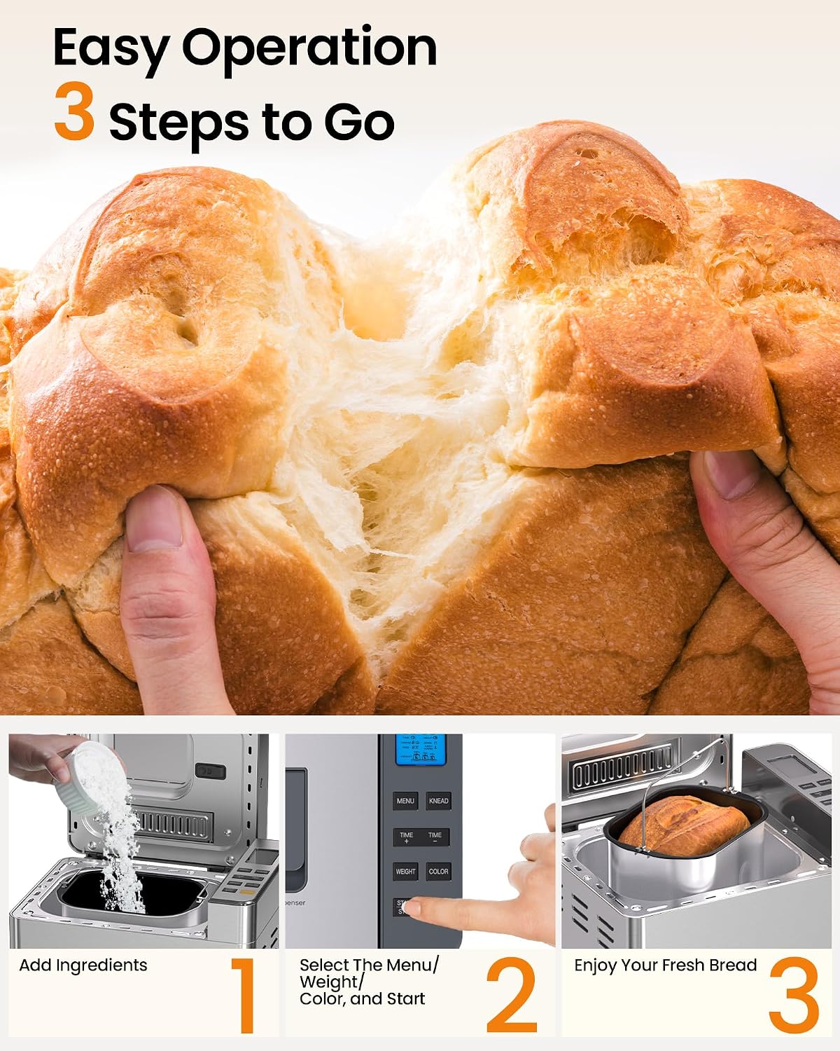 Thumbnail 3 de KOVIET 25-in-1 Bread Maker Machine
