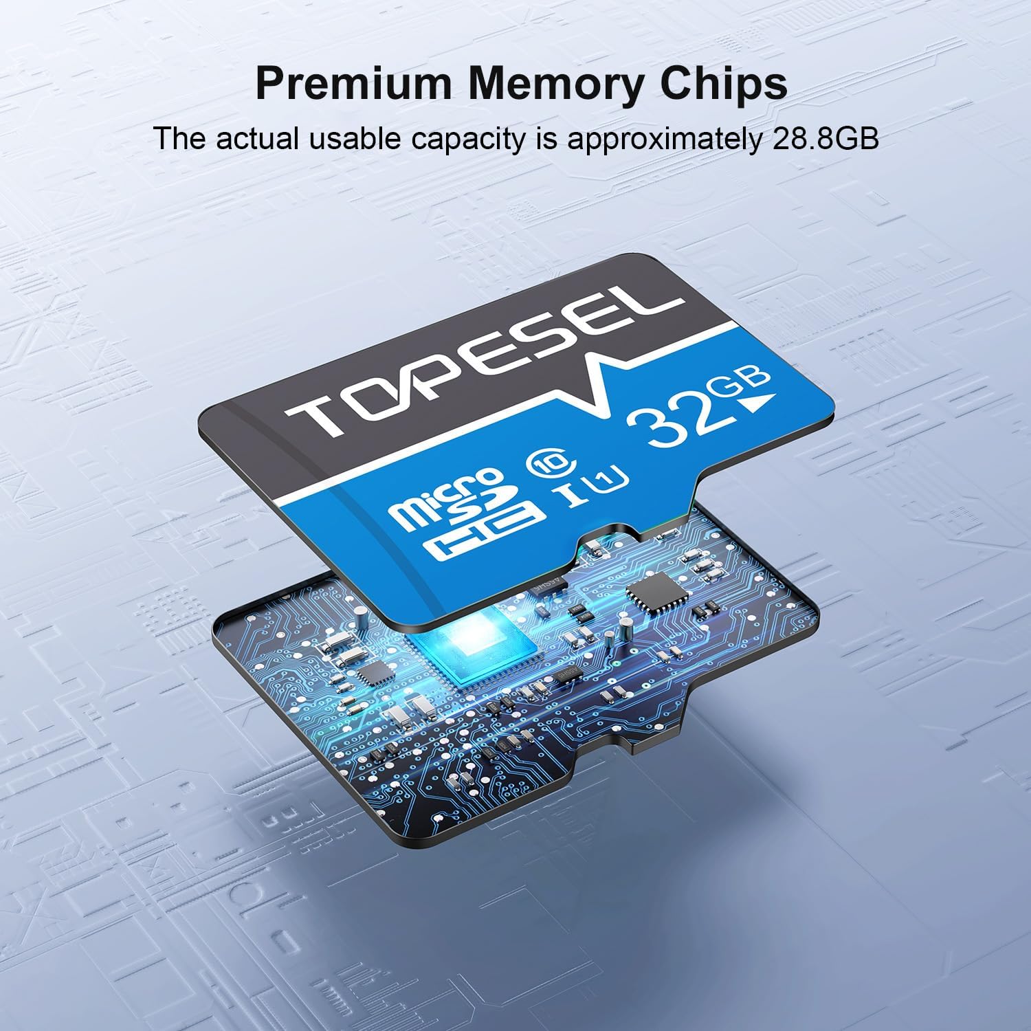 Detalle 2 de TOPESEL 32GB Micro SD Card 2-Pack – UHS-I, 80MB/s Read, 20MB/s Write