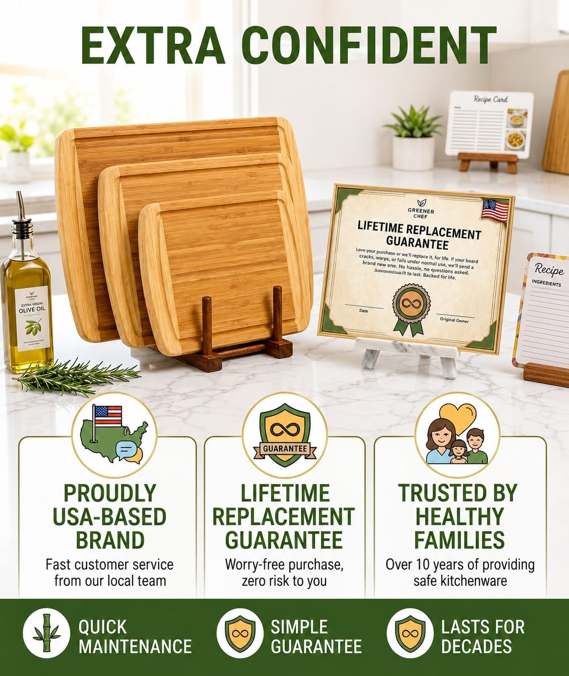 Thumbnail 6 de Bamboo Cutting Boards Set of 3 ⚙
