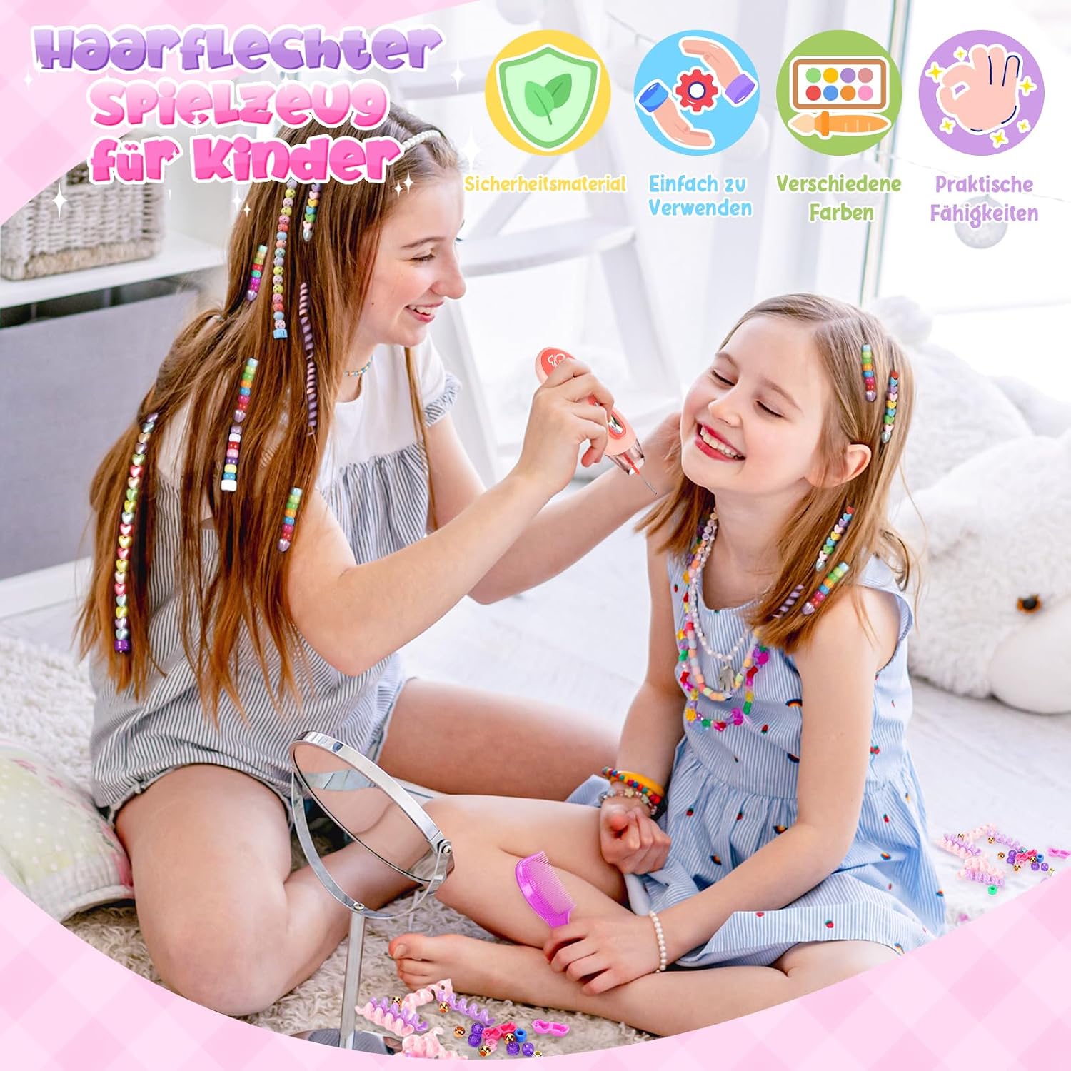 Detalle 2 de Flnlano Geschenk Mädchen Haarschmuck Set 5–12 Jahre